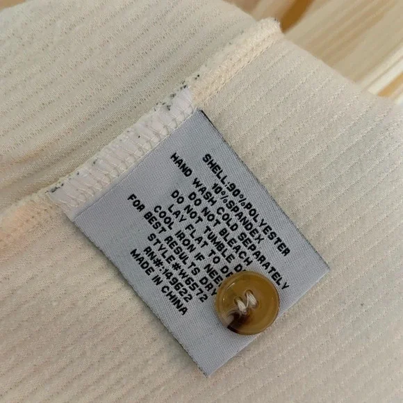 Walter Baker Helena ribbed knit midi dress in cream size small - Picture 8 of 9